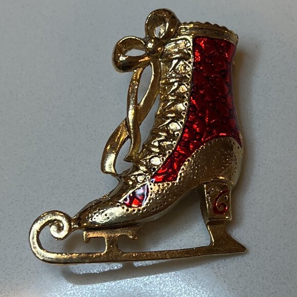 Vintage Collectible Christmas Holiday Pins Brooches & Earrings - Picture 4 of 16